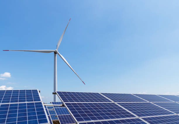 istock wind turbine and solar panels 1011288350