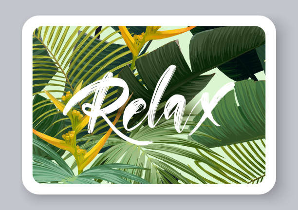 istock Summer tropical vector design for banner or flyer with dark green palm leaves, exotic flowers and lettering. 1011298390