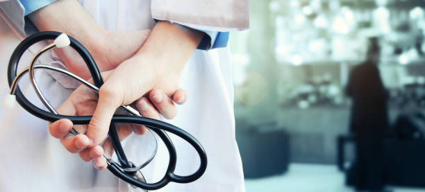 istock Doctor with a stethoscope in the hands 1011313060