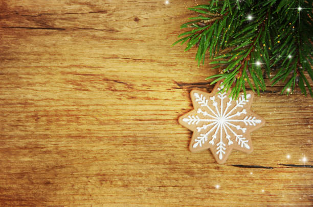 istock Christmas background with holiday cookies 1011313624