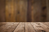 Empty wood table with dark vertical table background