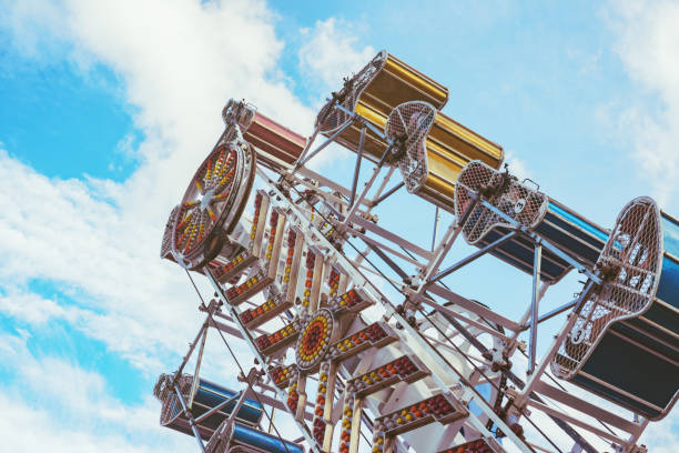 Carnival Ride Low angle view of a carnival ride. midway fair stock pictures, royalty-free photos & images