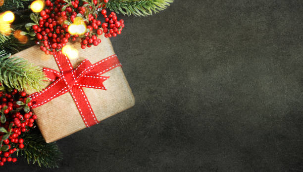 istock Christmas and New Year s holiday background with copy space 1011317208