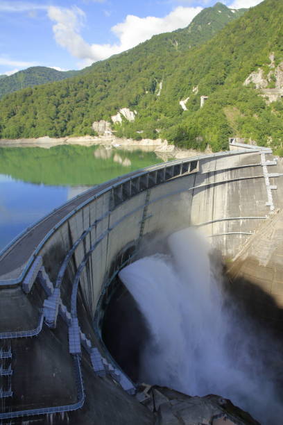 istock discharge from Kurobe dam in Toyama, Japan 1011320632