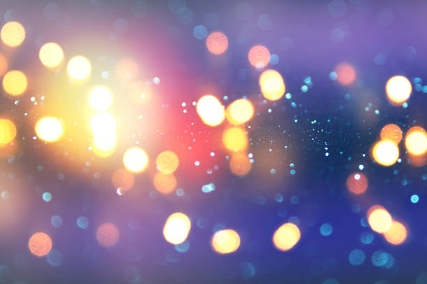 istock Christmas and Happy new year on blurred bokeh with snowfall banner background 1011323770