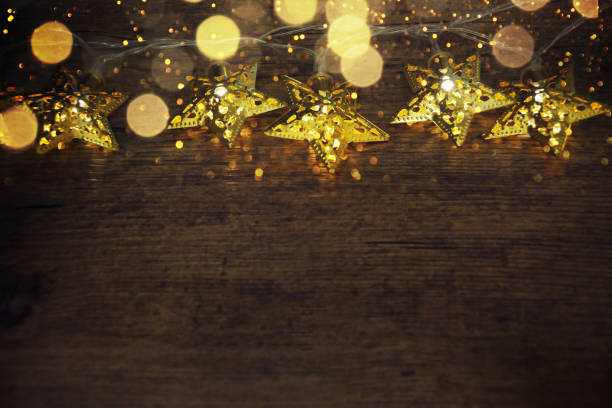 istock Chistmas decoration with lighting garland 1011324484