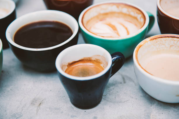 istock Closeup of various hot coffee 1011330158