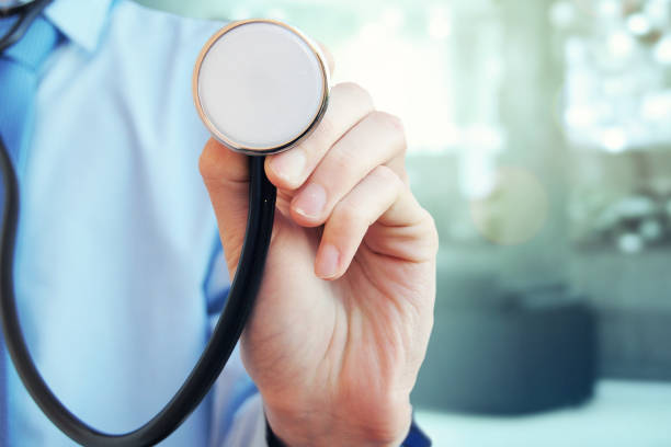 istock Doctor with a stethoscope in the hands 1011337734