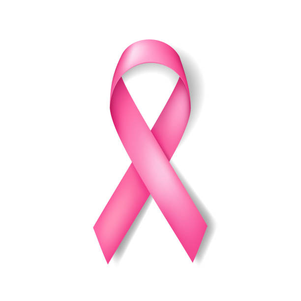 istock Breast cancer awareness pink ribbon, isolated. 1011354164