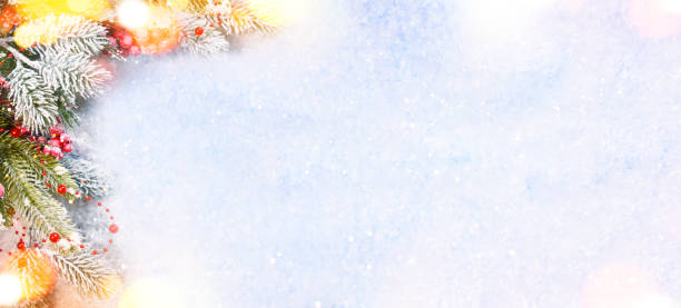 istock Christmas holiday snow background 1011355170