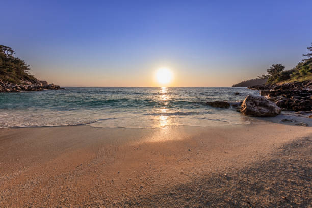 istock Marble beach (Saliara beach), Thassos Islands, Greece 1011381186