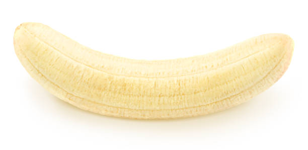 istock Shalled banana isolated on a white. 1011404324