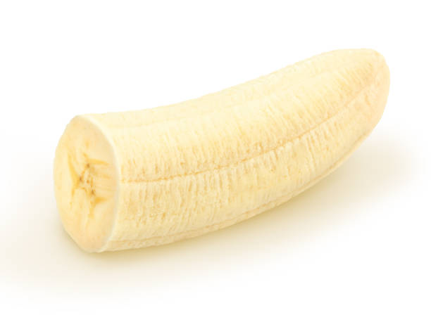 istock Shalled banana isolated on a white. 1011404470