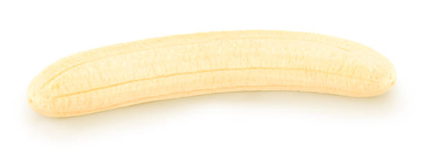 istock Shalled banana isolated on a white. 1011404674