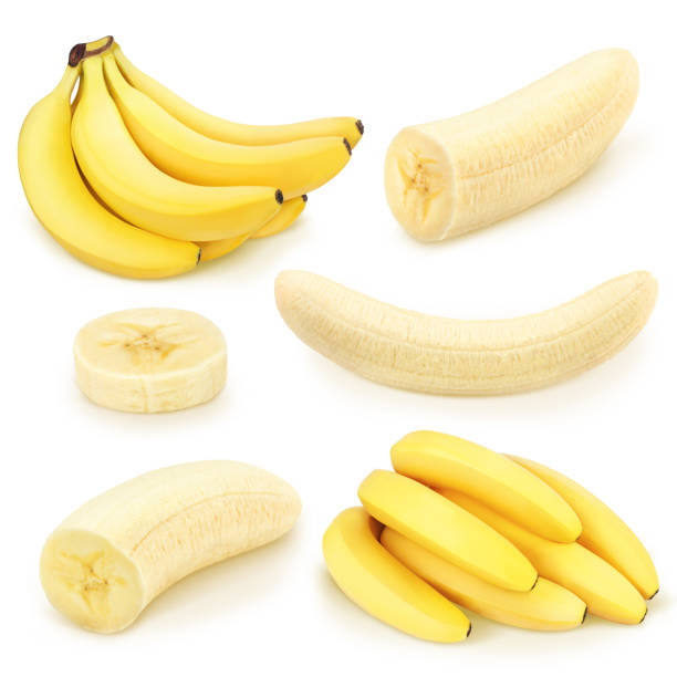 istock Bananas collection isolated on a white. 1011404938