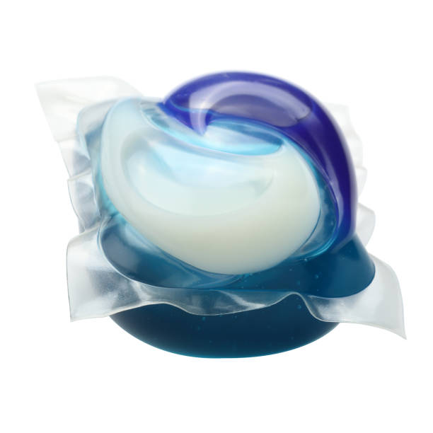 istock Laundry detergent pod (or pack) isolated on a white background 1011408350