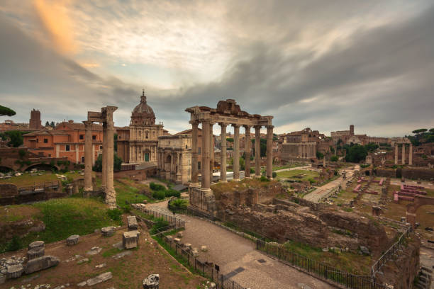 istock Roman forum on a cloudy day 1011415316