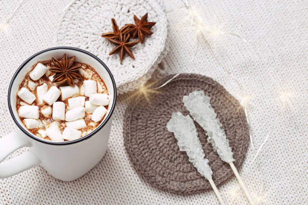 istock White cup of hot cocoa with marshmallows 1011415446