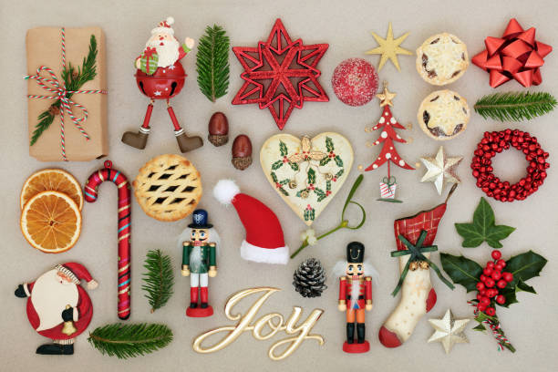 istock Christmas Joy Sign and Decorations 1011418806