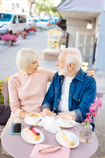 istock Appealing senior couple sharing love 1011419492