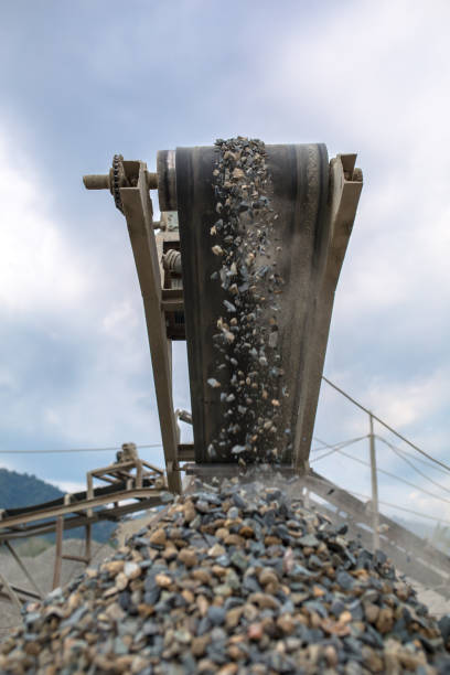 istock Heavy machinery at the quarry. 1011442158