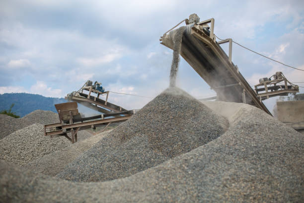 istock Heavy machinery at the quarry. 1011442244