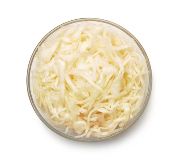 사우어크라우트 - sauerkraut coleslaw cabbage plant 뉴스 사진 이미지