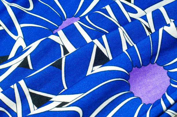 istock Texture, background, pattern. Women's blue silk dress. On an abstract illustration, white blue lilac tones 1011448320