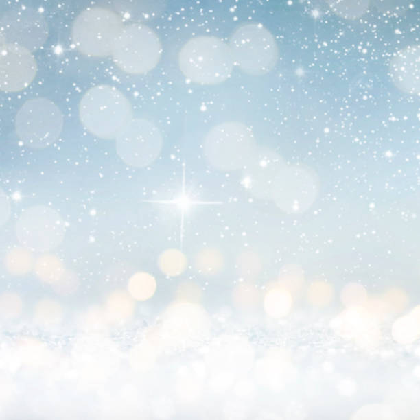istock Christmas light background.  Holiday glowing backdrop. Defocused Background With Blinking Stars. Blurred Bokeh. 1011451840