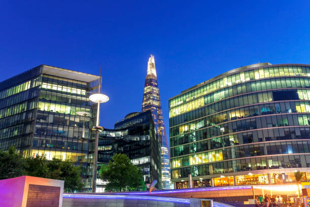 istock Illuminated More London District and the Shard at dusk 1011461242