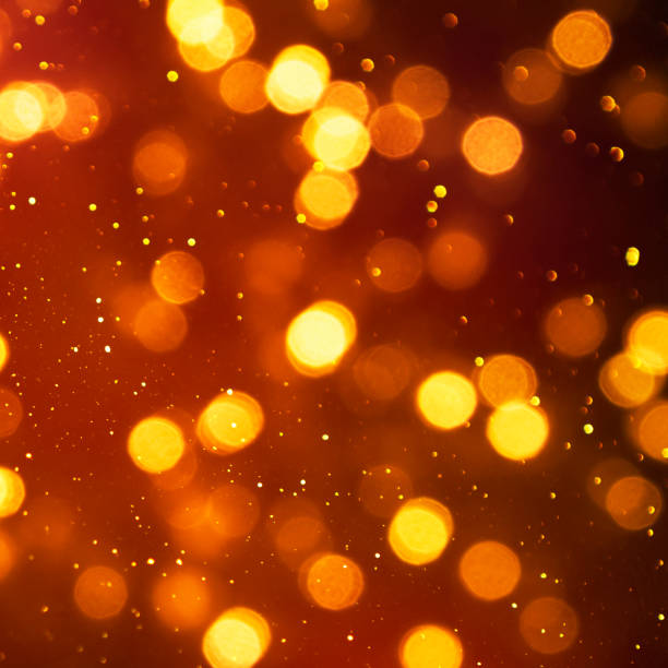 istock Christmas light background.  Holiday glowing backdrop. Defocused Background With Blinking Stars. Blurred Bokeh. 1011461872