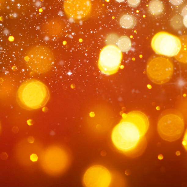 istock Christmas light background.  Holiday glowing backdrop. Defocused Background With Blinking Stars. Blurred Bokeh. 1011461960