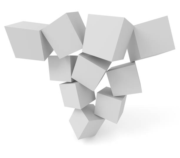 istock Unstable construction of blocks. 1011474294