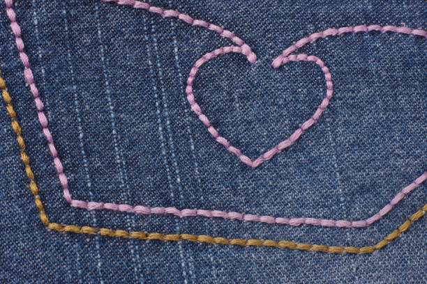 istock Blue jeans background. jeans texture. close up 1011477330