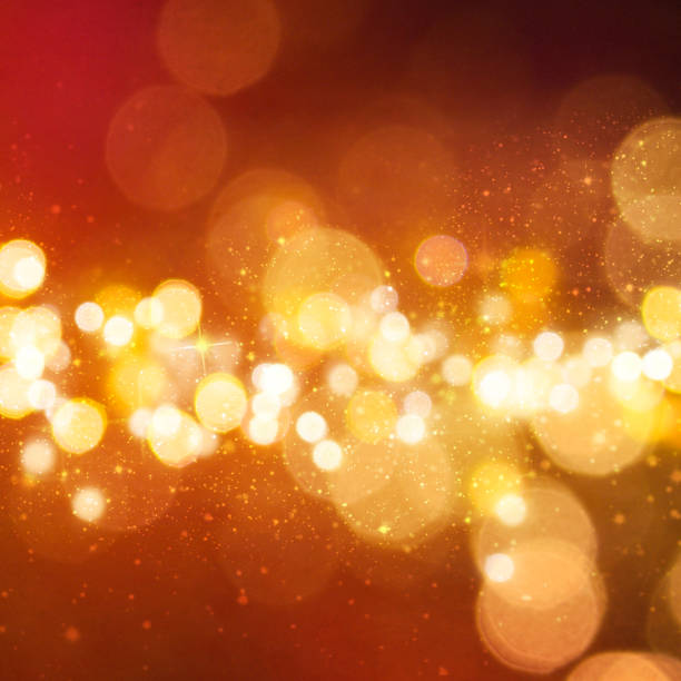 istock Christmas light background.  Holiday glowing backdrop. Defocused Background With Blinking Stars. Blurred Bokeh. 1011486684