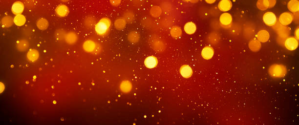 istock Christmas light background.  Holiday glowing backdrop. Defocused Background With Blinking Stars. Blurred Bokeh. 1011486766