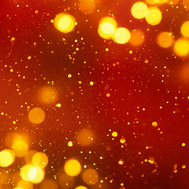 istock Christmas light background.  Holiday glowing backdrop. Defocused Background With Blinking Stars. Blurred Bokeh. 1011486808