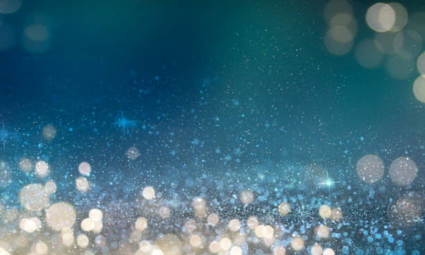 istock Christmas light background.  Holiday glowing backdrop. Defocused Background With Blinking Stars. Blurred Bokeh. 1011486966