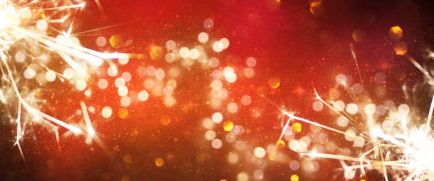 istock Christmas light background.  Holiday glowing backdrop. Defocused Background With Blinking Stars. Blurred Bokeh. 1011489642