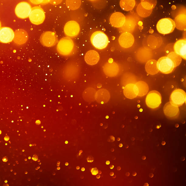 istock Christmas light background.  Holiday glowing backdrop. Defocused Background With Blinking Stars. Blurred Bokeh. 1011490334