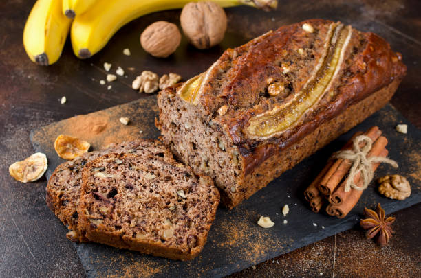 istock Homemade banana bread with walnut and cinnamon 1011490528