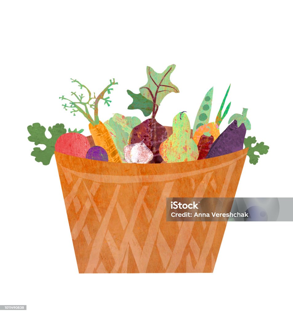 Trái Cây Và Rau Quả Trong Một Cái Giỏ Thu Hoạch Mùa Thu Hình minh ...