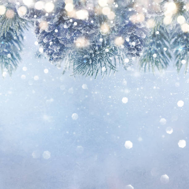 istock Christmas light background.  Holiday glowing backdrop. Defocused Background With Blinking Stars. Blurred Bokeh. 1011490976
