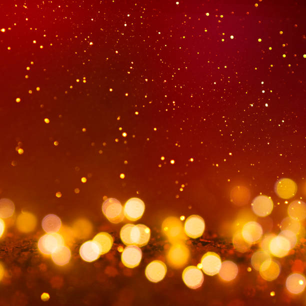 istock Christmas light background.  Holiday glowing backdrop. Defocused Background With Blinking Stars. Blurred Bokeh. 1011497672