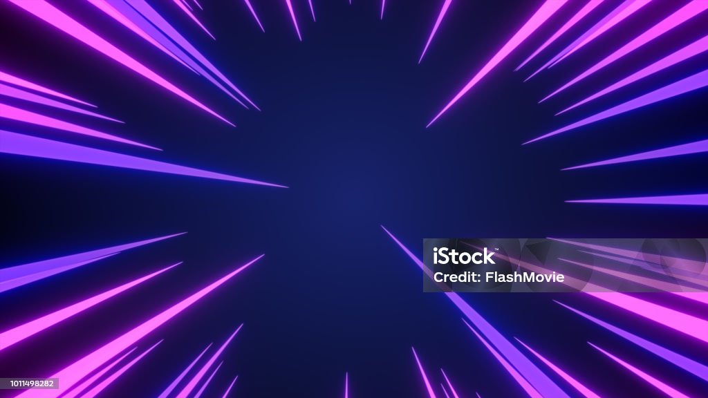 Anime background of Comic speed radial background 3d illustration Backgrounds Stock Photo