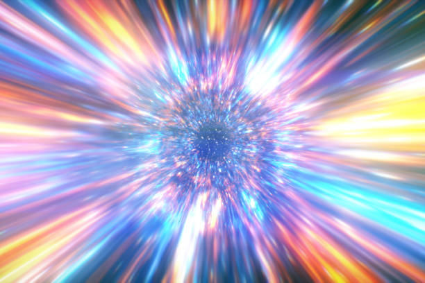 istock Abstract mysterious heaven background,paradise storm deep rays tunnel,universe soul channel 3d illustration 1011498398