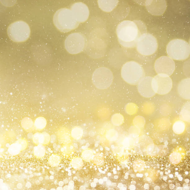 istock Christmas light background.  Holiday glowing backdrop. Defocused Background With Blinking Stars. Blurred Bokeh. 1011504848