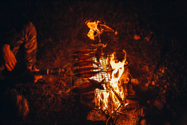 istock cooking fish porridge decoration fire picnic wild 1011505920
