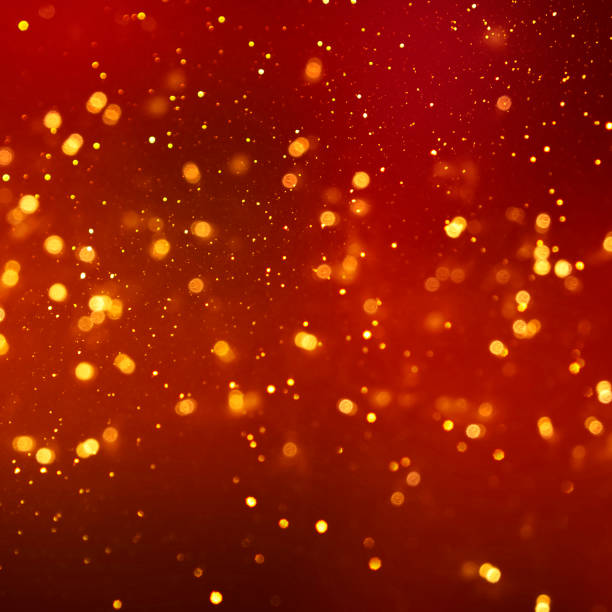 istock Christmas light background.  Holiday glowing backdrop. Defocused Background With Blinking Stars. Blurred Bokeh. 1011507056