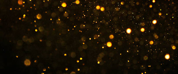 istock Christmas light background.  Holiday glowing backdrop. Defocused Background With Blinking Stars. Blurred Bokeh. 1011507294